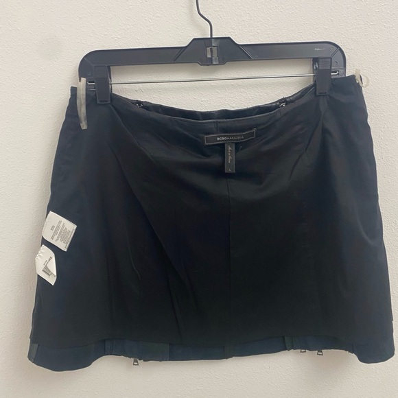 black 100% lamb leather w-two front zippers with lining - Picture 5 of 5